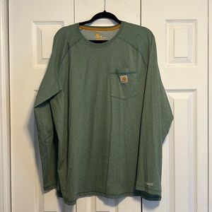 Carhartt Men's Olive Long Sleeve Shirt